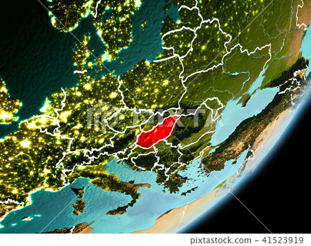 Orbit view of Hungary Orbit view of Hungary 41523919