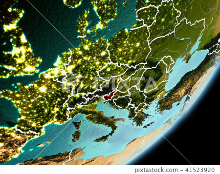 Orbit view of Slovenia 41523920