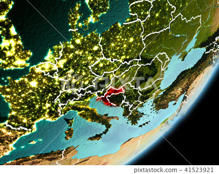 Orbit view of Croatia 41523921