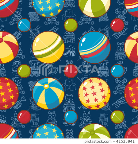 Kid toy seamless pattern.  41523941
