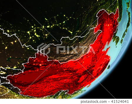 Orbit view of China 41524041