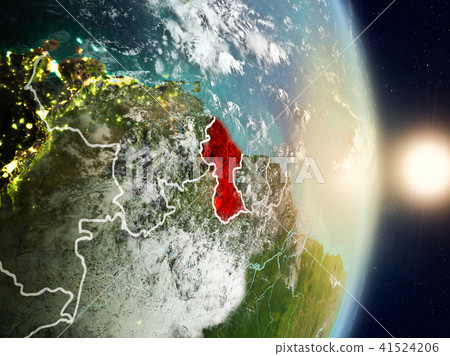 Guyana during sunrise 41524206