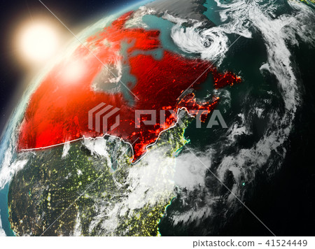 Canada on planet Earth in sunset Canada on planet Earth in sunset 41524449
