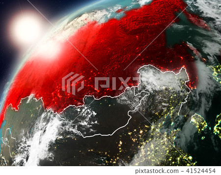 Russia on planet Earth in sunset Russia on planet Earth in sunset 41524454