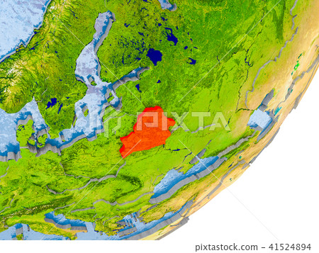 Map of Belarus on Earth Map of Belarus on Earth 41524894