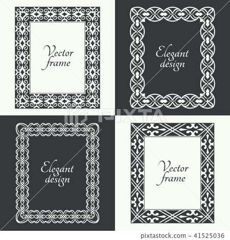 Set of simple rectangle frames 41525036