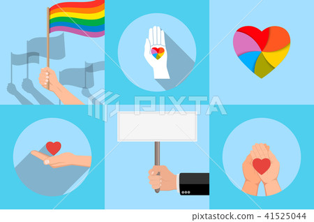 Icon with a symbol of homosexuals 41525044