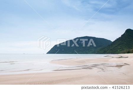 Peaceful beach of southern Thailand, rainy season 41526213