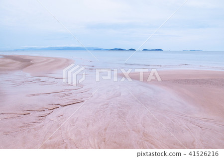 Peaceful beach of southern Thailand, rainy season 41526216