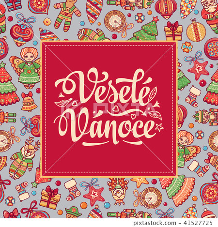Vesele Vanoce Lettering composition Czech language Vesele Vanoce Lettering composition Czech language 41527725
