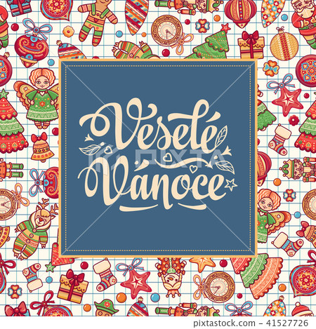 Vesele Vanoce Lettering composition Czech language Vesele Vanoce Lettering composition Czech language 41527726