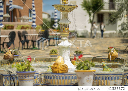 歐洲噴泉Shima地中海村莊城市地平線 41527872