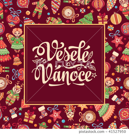 Vesele Vanoce Lettering composition Czech language Vesele Vanoce Lettering composition Czech language 41527950