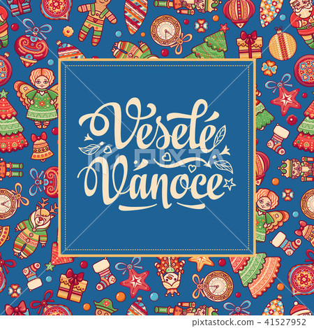 Vesele Vanoce Lettering composition Czech language Vesele Vanoce Lettering composition Czech language 41527952