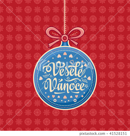 Vesele Vanoce Lettering composition Czech language Vesele Vanoce Lettering composition Czech language 41528151