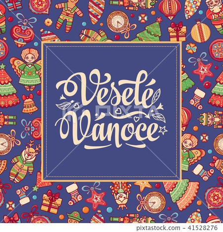 Vesele Vanoce Lettering composition Czech language Vesele Vanoce Lettering composition Czech language 41528276