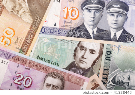 Money from Lithuania, a background Money from Lithuania, a background 41528443