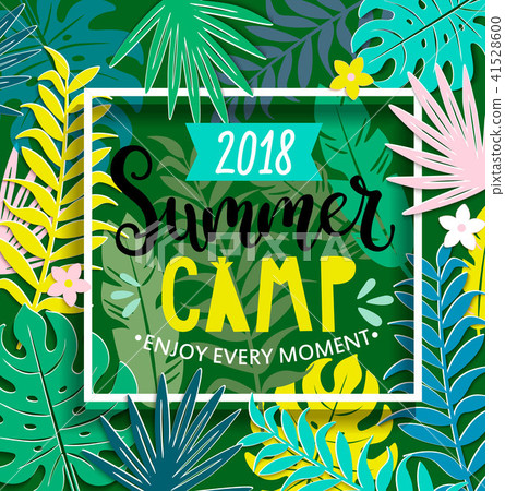 Summer camp 2018 in jungle. Summer camp 2018 in jungle. 41528600