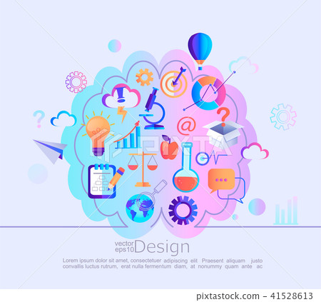 Creative concept of knowledges in our mind. 41528613