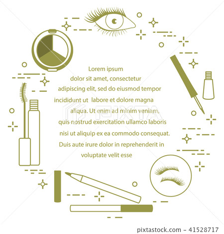 Eye makeup Decorative cosmetics. Eye makeup Decorative cosmetics. 41528717