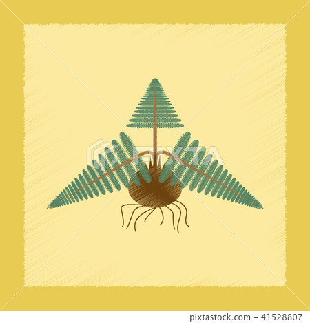 flat shading style icon plant Pteridium flat shading style icon plant Pteridium 41528807