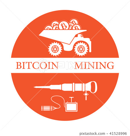 Dumper with bitcoins, dynamite and jackhammer Dumper with bitcoins, dynamite and jackhammer 41528996