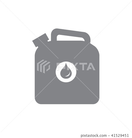 Stylized icon of the canister of gasoline Stylized icon of the canister of gasoline 41529451