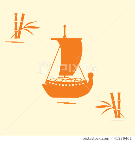 Japanese treasure ship - traditional talismans and Japanese treasure ship - traditional talismans and 41529461
