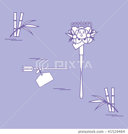 Kumade and hamaimi - Japanese traditional Kumade and hamaimi - Japanese traditional 41529464