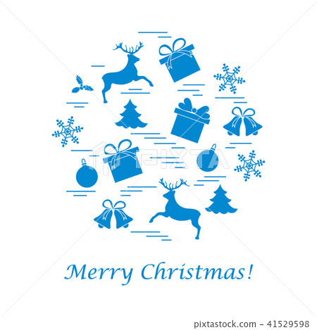 different new year and christmas symbols different new year and christmas symbols 41529598