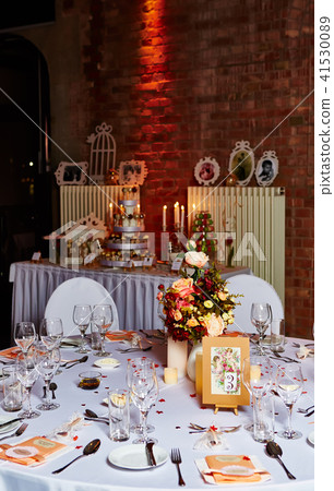 Table set for wedding 41530089