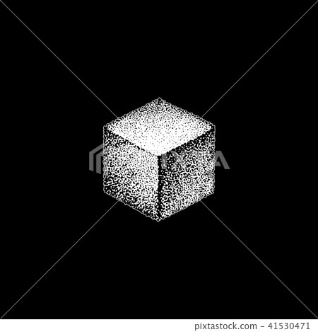 hand drawn dotart blackwork illustration. 41530471