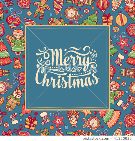 Christmas Greeting Card. Ornament decorate. Christmas Greeting Card. Ornament decorate. 41530923