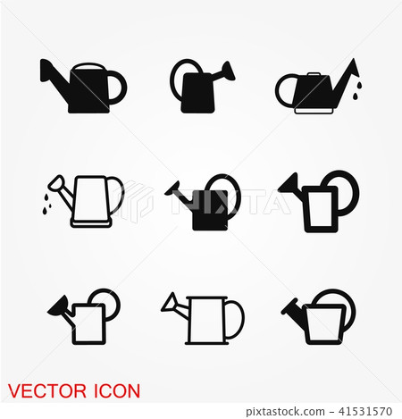 Watering can icon vector for web, mobile and infographics Watering can icon vector for web, mobile and infographics 41531570