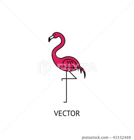 Flamingo bird icon 41532489
