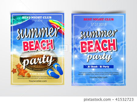 Poster for summer and beach party background Poster for summer and beach party background 41532723