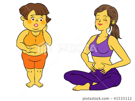 瑜伽健身,苗條女性,胖乎乎的女性套裝 瑜伽健身,苗條女性,胖乎乎的女性套裝 41533112