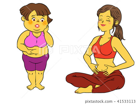 瑜伽健身,苗條女性,胖乎乎的女性套裝 瑜伽健身,苗條女性,胖乎乎的女性套裝 41533113