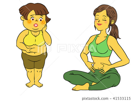 瑜伽健身,苗條女性,胖乎乎的女性套裝 瑜伽健身,苗條女性,胖乎乎的女性套裝 41533115