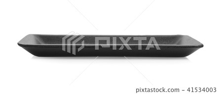 black foam tray on white background black foam tray on white background 41534003