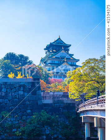 Osaka Castle in Autumn 41534375