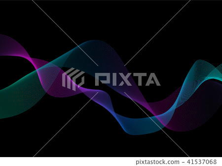 Abstract background with a colored dynamic waves 41537068