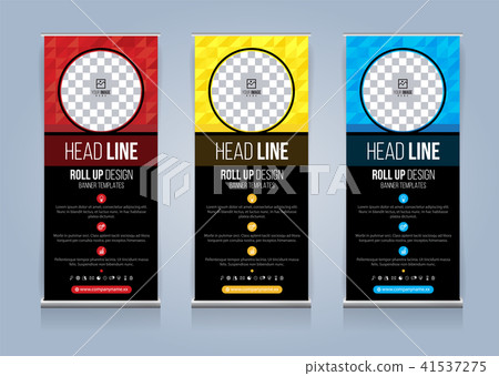 Roll Up Banner template design vector illustration Roll Up Banner template design vector illustration 41537275