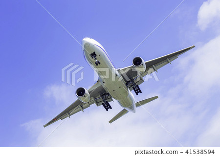 飛機降落波音777-200 41538594