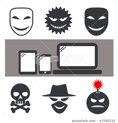 Net crime / icon set 41540316