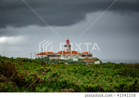 Cabo da Roca Lighthouse under the storm 41541158
