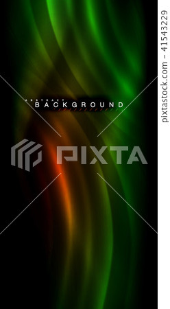 Neon glowing wave, magic energy and light motion background Neon glowing wave, magic energy and light motion background 41543229