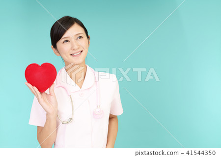 A nurse with heart mark A nurse with heart mark 41544350