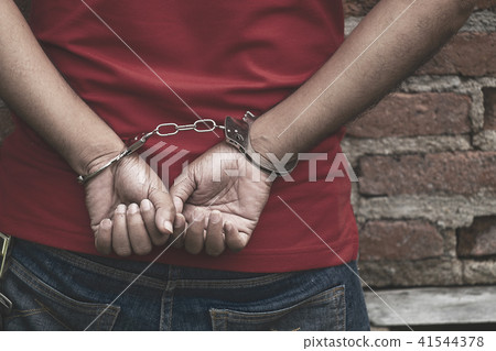 Man under Arrest, Criminal Scence of Man. 41544378