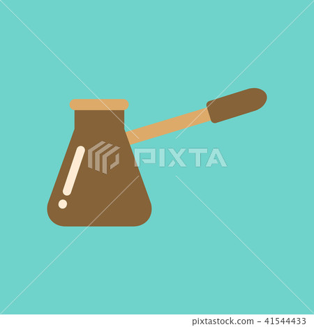 flat icon on background coffee arabic Turk 41544433